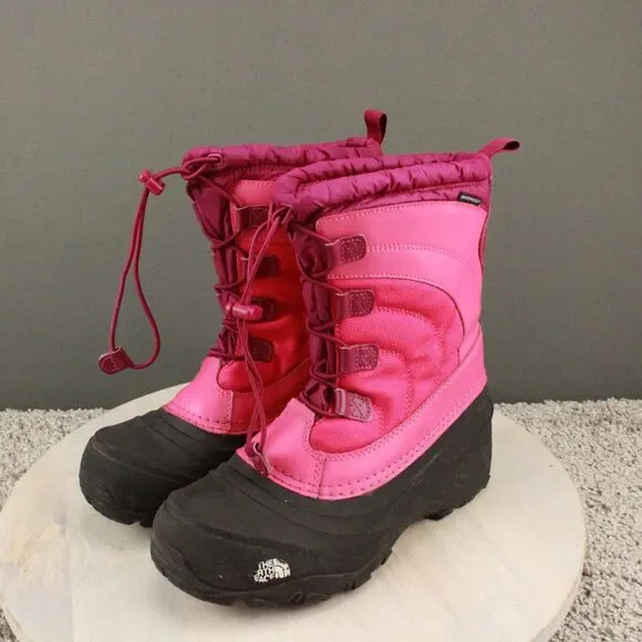 North Face Boots Kids 5 Pink Alpenglow Insulated Waterproof Winter Snow - Picture 5 of 12